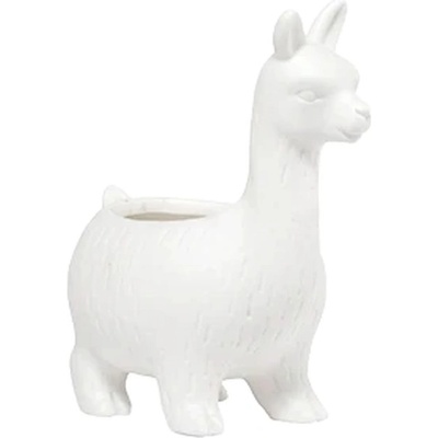 Kikkerland Саксия Kikkerland - Лама, бяла (PL08)