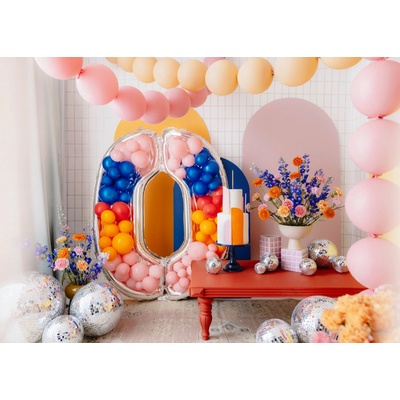 PartyDeco Číselný rám na balóny 0
