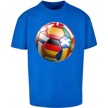 Mister Tee Тениска Football's Coming Home Europe Tour Oversize Tee cobalt blue XXLUB-MT3125-01495 - Тъмносив, размер M