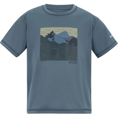 Regatta Детска спортна тениска Regatta Kid's Alvarado Sport shirt - China Blue - размер 11-12 Years (704-6358-0315)