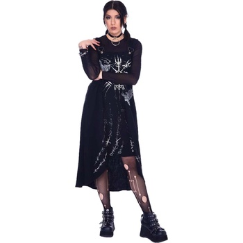 JAWBREAKER дамска рокля JAWBREAKER - Pinafore - Black- DRA 9578