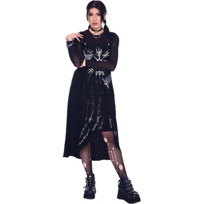 JAWBREAKER дамска рокля JAWBREAKER - Pinafore - Black- DRA 9578