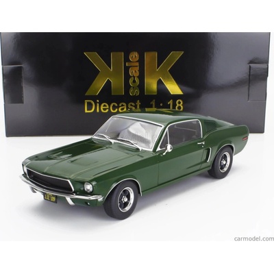 Kk-scale Ford usa Mustang Gt Fastback Coupe 1968 Zelená 1:18