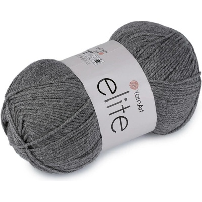 Pletací příze Elite 100 g Varianta: 10 (29) šedá, Balení: 1 ks 61629/160037/286333
