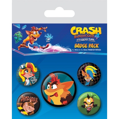 Sada odznaků - Crash Bandicoot 4