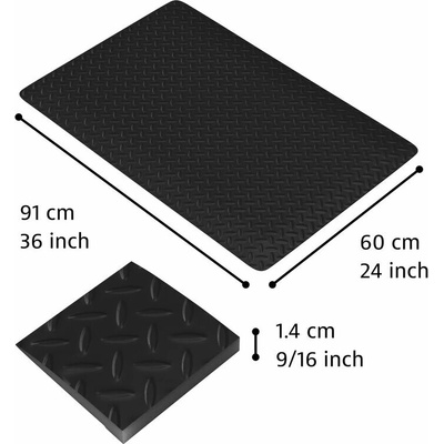 Notrax 479 Cushion Trax Protiúnavová rohož s diamantovým vzorom čierna 60 x 91 cm