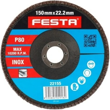 Festa Kotouč lamelový 150 mm P80 22155