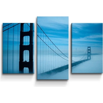 Sablio Obraz - 3-dílný Golden Gate 3 - 75x50 cm