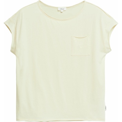 s.Oliver Dámske voľné tričko T SHIRT RELAXED FIT béžová