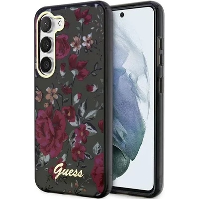 GUESS Samsung Galaxy S23+ каки твърд калъф Flower Collection (GUHCS23MHCFWSA)