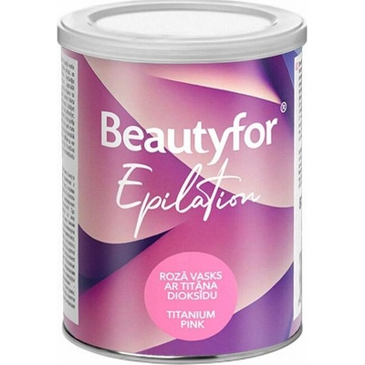 Beautyfor Titánový růžový vosk v plechovce 800 ml