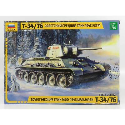ZVEZDA KAMPFPANZER T34-76 SOVIET MEDIUM TANK 1943 1:35