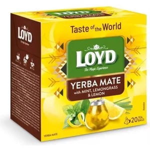 LOYD Tea pyramid world йерба мате с мента, лимонена трева и лимон 34 г