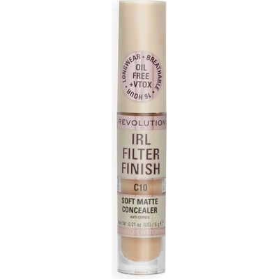 Makeup Revolution IRL Filter dlhotrvajúci korektor pre plné krytie C0.2 6 g