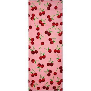Catherine Lansfield Розова памучна плажна кърпа 78x200 cm Cherries - Catherine Lansfield (TW/42819/W/SLT/PK)