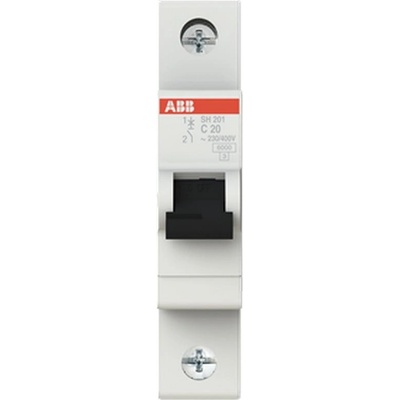 ABB Автоматичен прекъсвач ABB SH201-C20 - 1 P, 20 A, 6 kA (2CDS211001R0204)