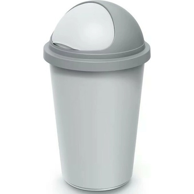 Monzana® Odpadkový koš 50 l stříbrnošedý