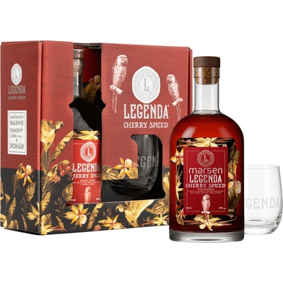 Legenda Cherry Spiced 35% 0,7 l (dárkové balení 1 sklenice)