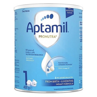 Aptamil Аптамил 1 - Бебешко мляко за кърмачета 0-6м. 400гр (808)