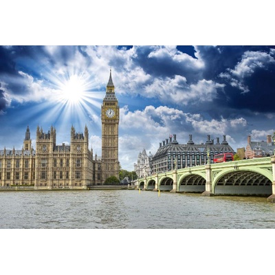 DIMEX ART Флизелинов фототапет сгради на парламента на обединеното кралство 375 x 250 см