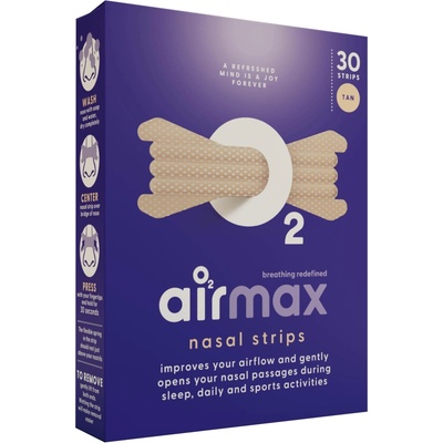 Airmax Nasal strips nosní pásky 30 ks Tělová