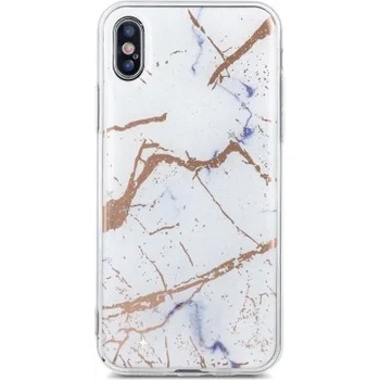 Image 1 of Huawei Силиконов калъф кейс Мрамор за Huawei Y6 2018 бял