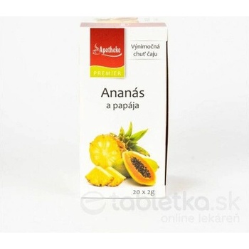 APOTHEKE Ananas a papája 20 x 2 g