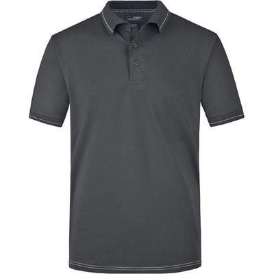 James & Nicholson JN 569 pánske žerzejové elastické polo sivé