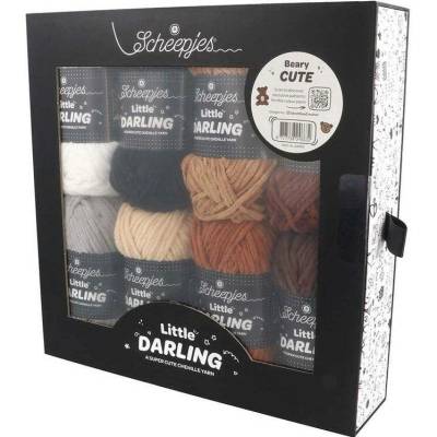 Sada háčkovacích přízí Little Darling - Beary Cute (8×25 g)