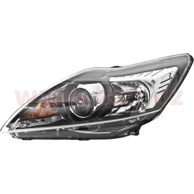 ACI FORD FOCUS 08-11 predné svetlo H7+H1 so šošovkou (aut. ovládané) čierne L