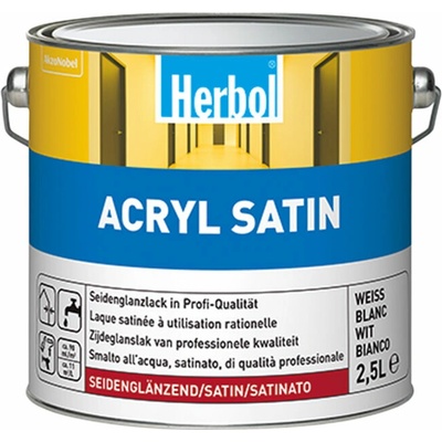 HERBOL ACRYL-SATIN 1 l biely hodvábny lesk