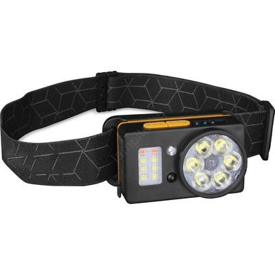 Retlux - LED презареждаема челна лампа с вграден сензор и функция powerbank LED/1200 mAh IP44 черна (FT1351)