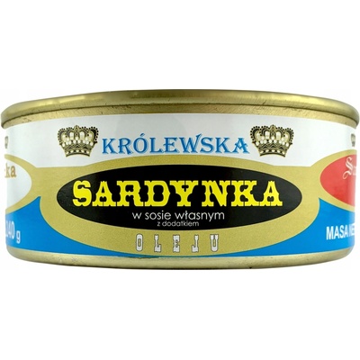 Sardinka kráľovská vo vlastnej šťave s olejom Petropat 0,24 kg