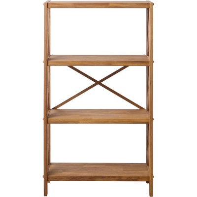Unique Furniture Стелаж от масивен дъб в естествен цвят 70x124 cm X-Shelf - Unique Furniture (55340800)