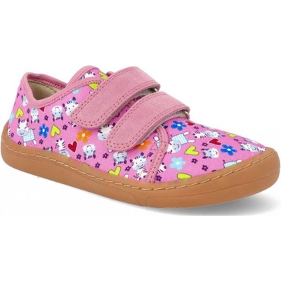 Froddo barefoot tenisky G1700323-9 růžová zvířátka růžová