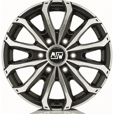 MSW 48 6,5x16 6x130 ET62 gloss black polished