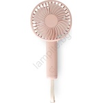 EUROLAMP Акумулаторен джобен вентилатор 5W/5V 1200 mAh розов (EU0689)