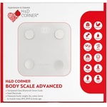 Karabinis medical sa Диагностичен кантар, H&D Corner Body Scale Advanced (1pc) - White Smart Scale with Lipometer & Bluetooth