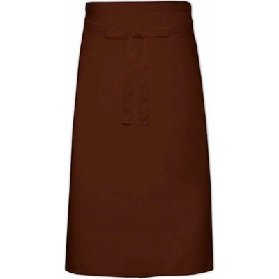 Link Kitchen Wear Kuchařská zástěra ke kolenům 70 x 140 cm Hnědá, 70 x 140 cm X70140