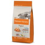 Nature's Variety Nature`s variety original mini adult - salmon - Пълноценна, Натурална храна, БЕЗ ЗЪРНО, за пораснали кучета, над 1 година, от мини породи, със сьомга и плодове - САЩ - 7 кг 927144