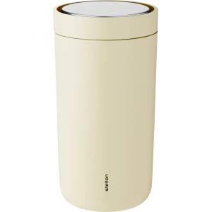 Stelton Термочаша To-Go Click с двойни стени от стомана 200 мл светложълта (675-46)