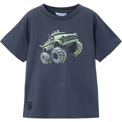 Mayoral chlapecké tričko KR monster truck tm. modrá