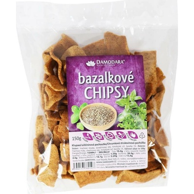Damodara Bazalkové chipsy 150g