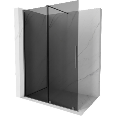 Mexen Velar плъзгаща се душ стена Walk-in 160 x 200 cm, графит 8 mm, gun metal - 871-160-000-43-95 (871-160-000-43-95)