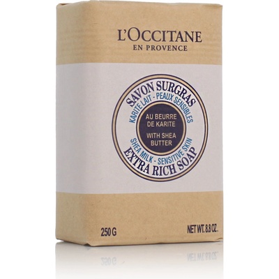 L'Occitane Shea Milk Extra Rich Soap mydlo s bambuckým maslom na citlivú pokožku 250 g unisex