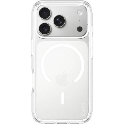 CARE Urban Explorer прозрачен калъф с бял MagSafe за iPhone 17 Pro Max - прозрачен (90239)