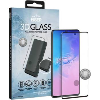 Eiger Протектор от закалено стъкло /Tempered Glass/ Eiger за Samsung Galaxy S10 Lite, 0.3mm, черен-прозрачен (EGSP00577)