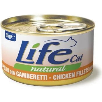 Life Pet Care Life Cat Natural Chicken & Shrimps - с пилешко месо и скариди 85 гр