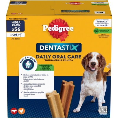 Pedigree Dentastix Daily Oral Care dentálne maškrty stredných plemien 56 ks 1 440 g