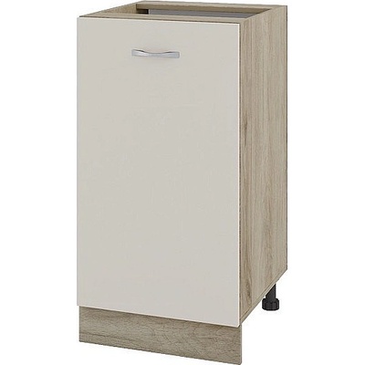 ИРИМ Долен шкаф с една врата и рафт Сити АРС-28 дъб сонома арвен / сатен 45 см